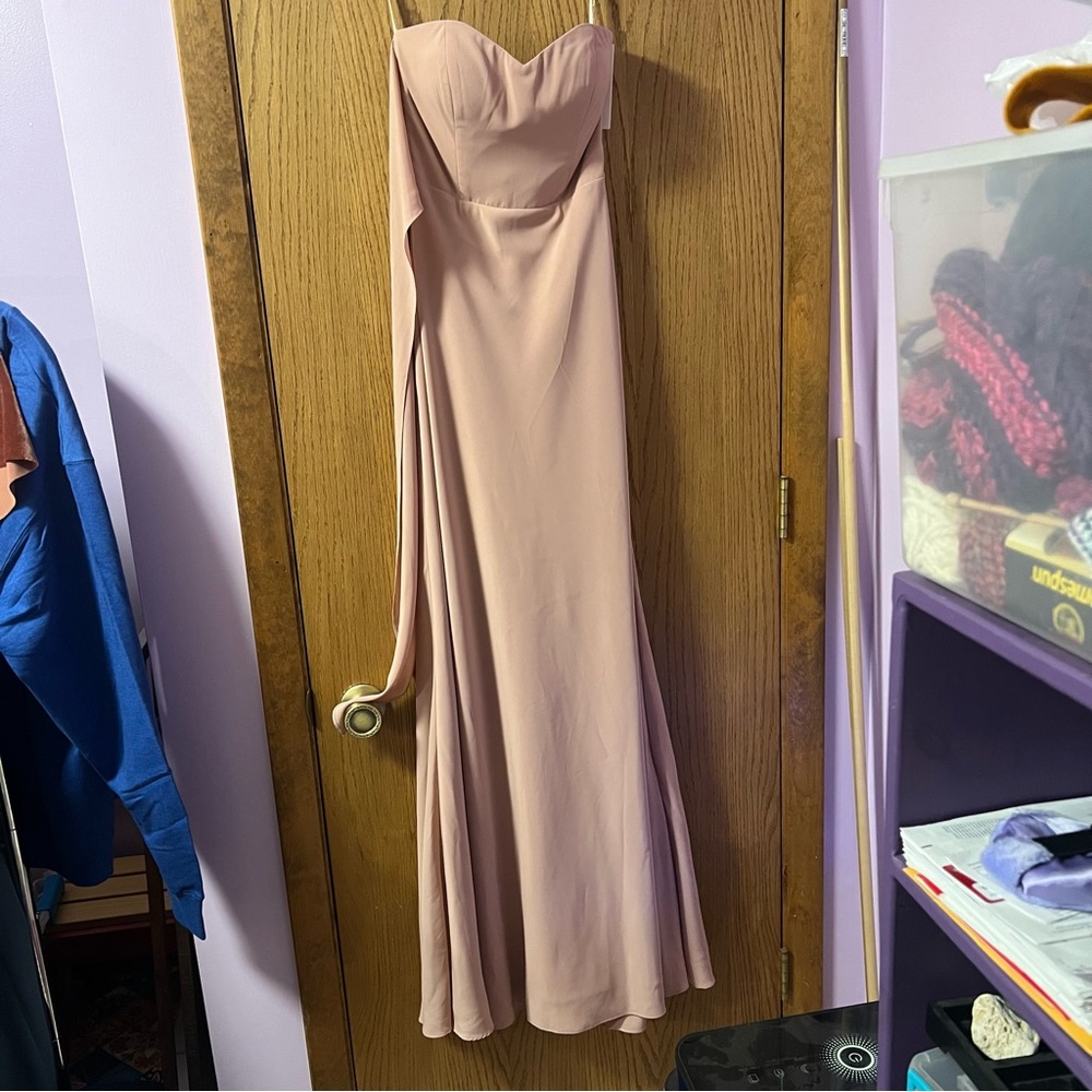 Jenny Yoo size 2 Kylie dress whipped apricot  (light pink)